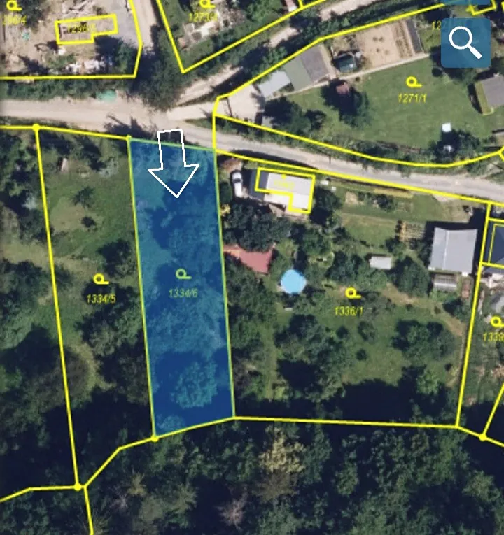 Prodej stavebního pozemku 853 m²